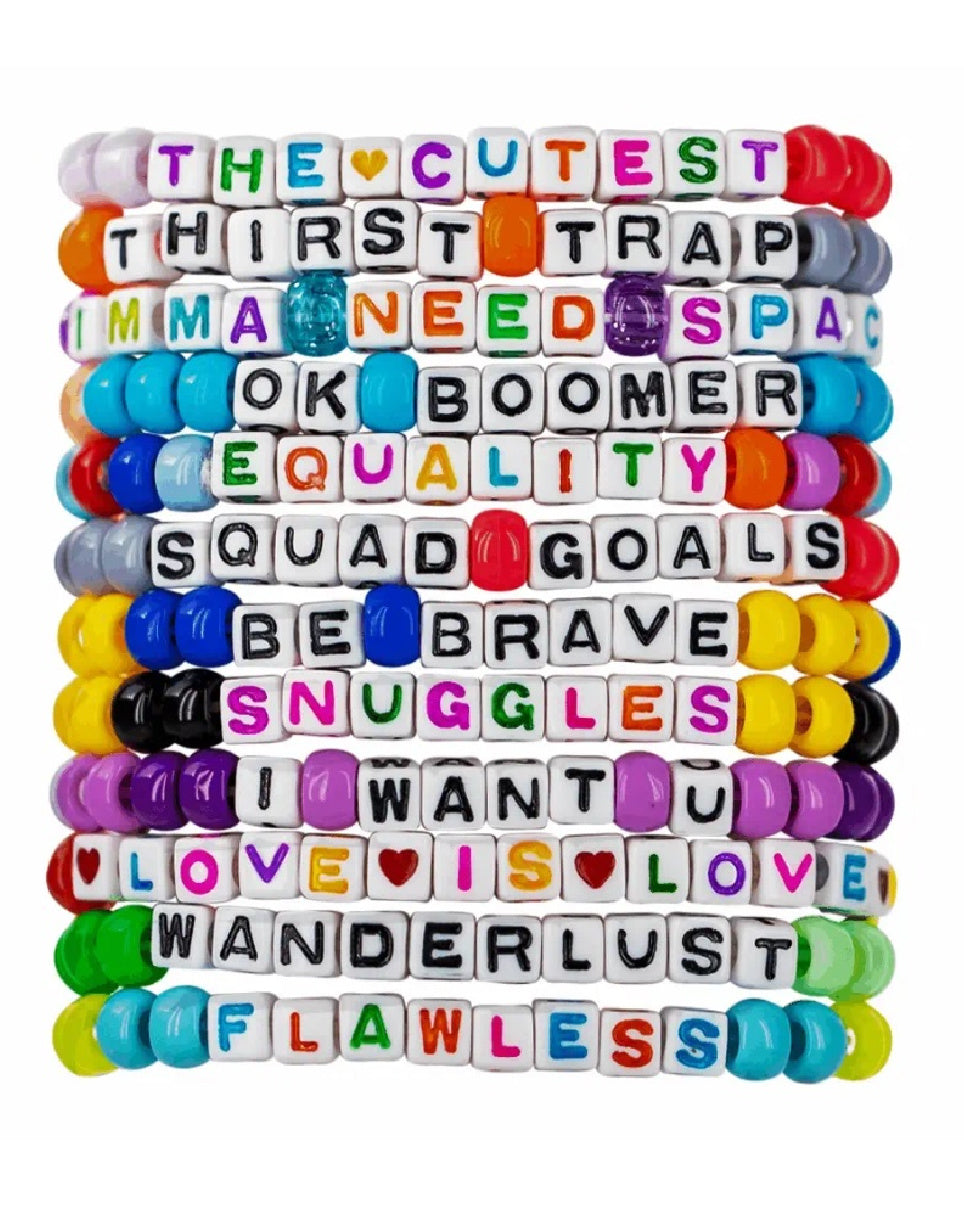 20 Custom Kandi Bracelets - EDM RAVE PLUR - rave bracelet - rave candy -  vibes | eBay