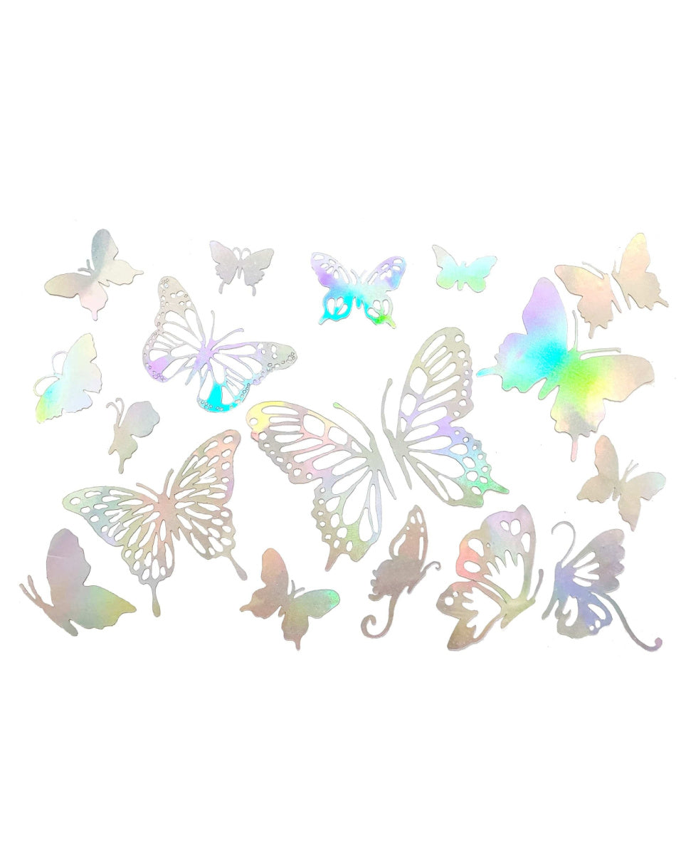 Holographic Butterfly Garden Face & Body Stickers