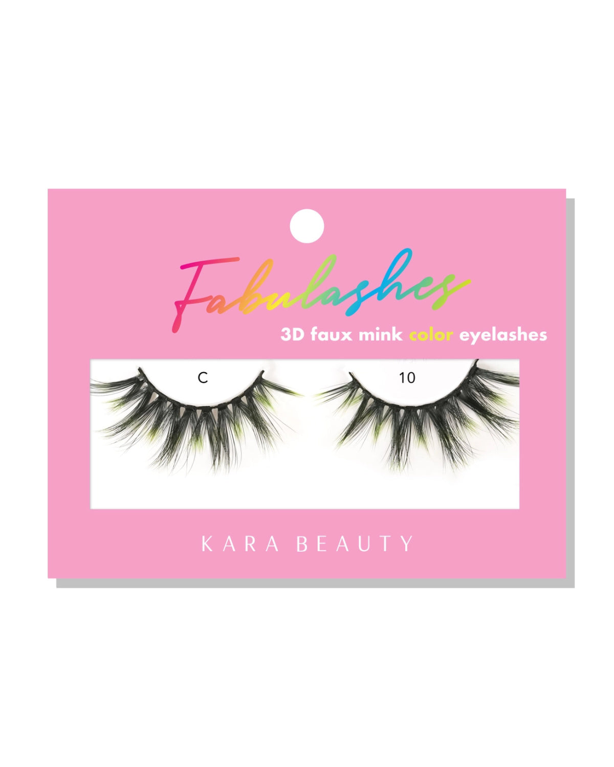Green Ombre Women's 3D Faux Mink Eyelashes