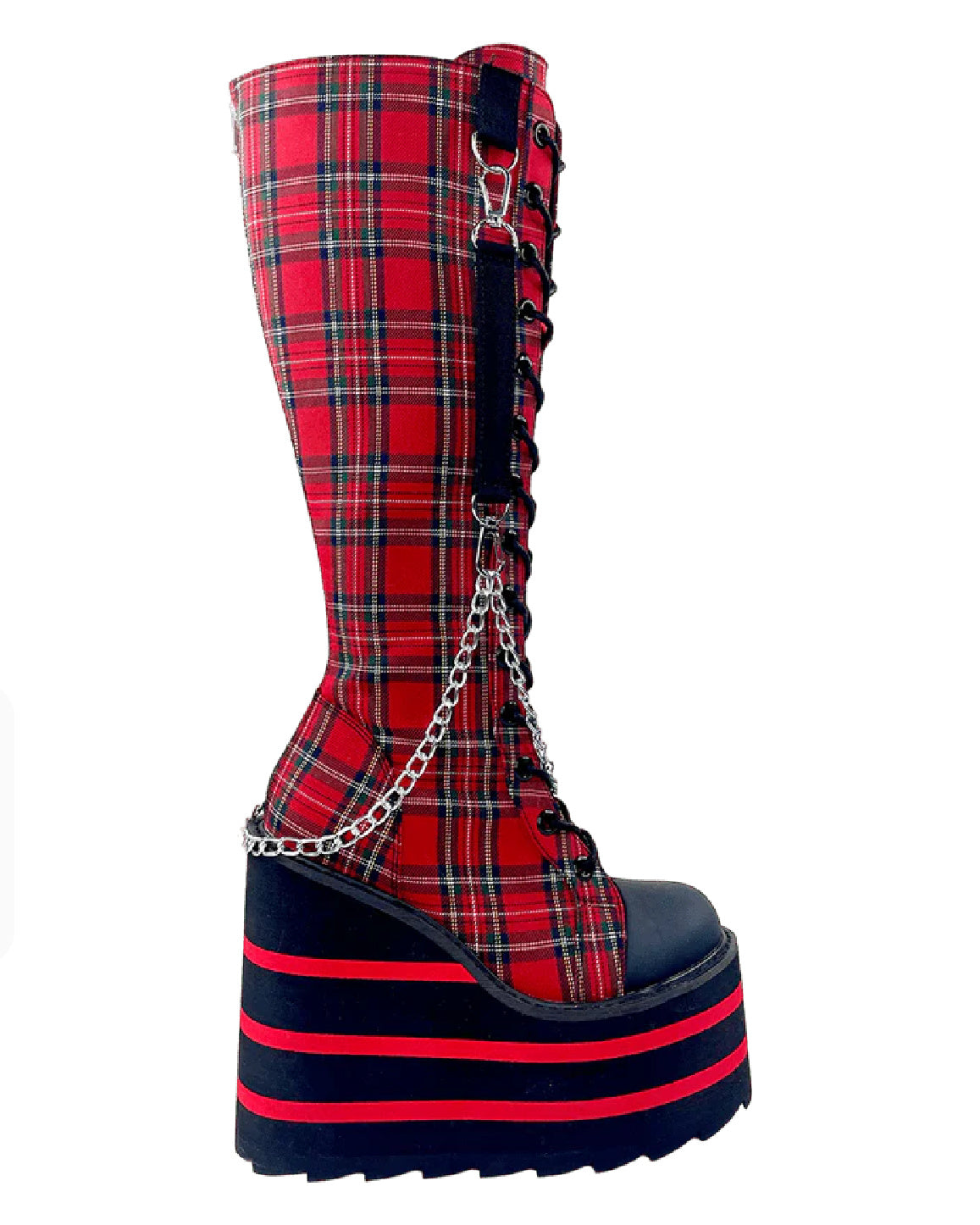 YRU Detention Plaid BNDG Boots – Rave Wonderland