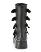 Demonia Emily Vegan Leather Heart-Buckle Boot - Rave Wonderland