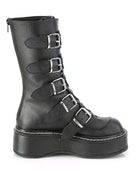 Demonia Emily Vegan Leather Heart-Buckle Boot - Rave Wonderland