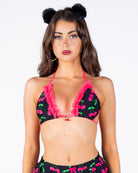 Cherry Pop Women's Lace Bikini Top