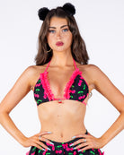 Cherry Pop Women's Lace Bikini Top, photo 4