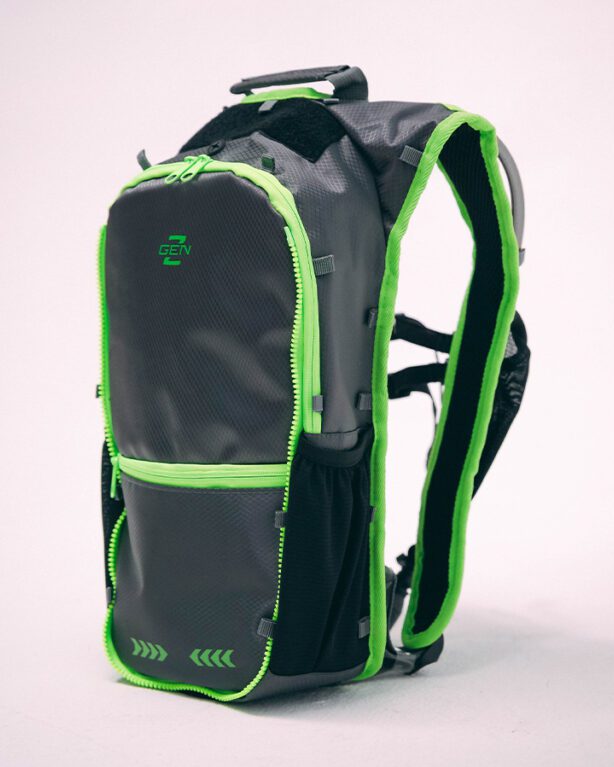 Gen Z Radiant Neon Gunmetal Backpack