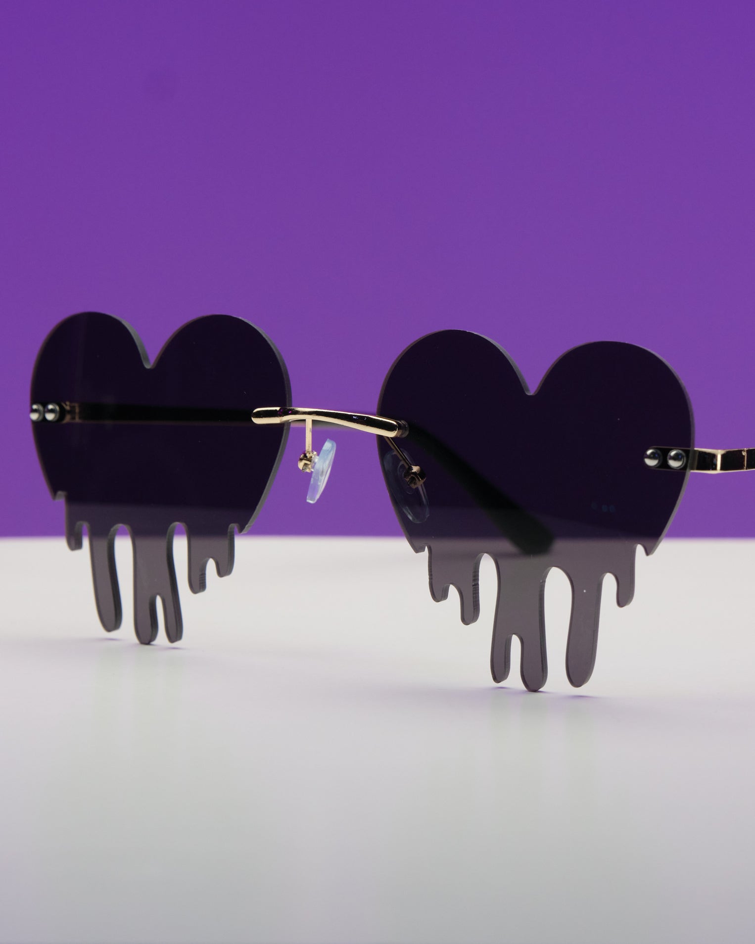 Heart Drip Sunglasses - Rave Wonderland