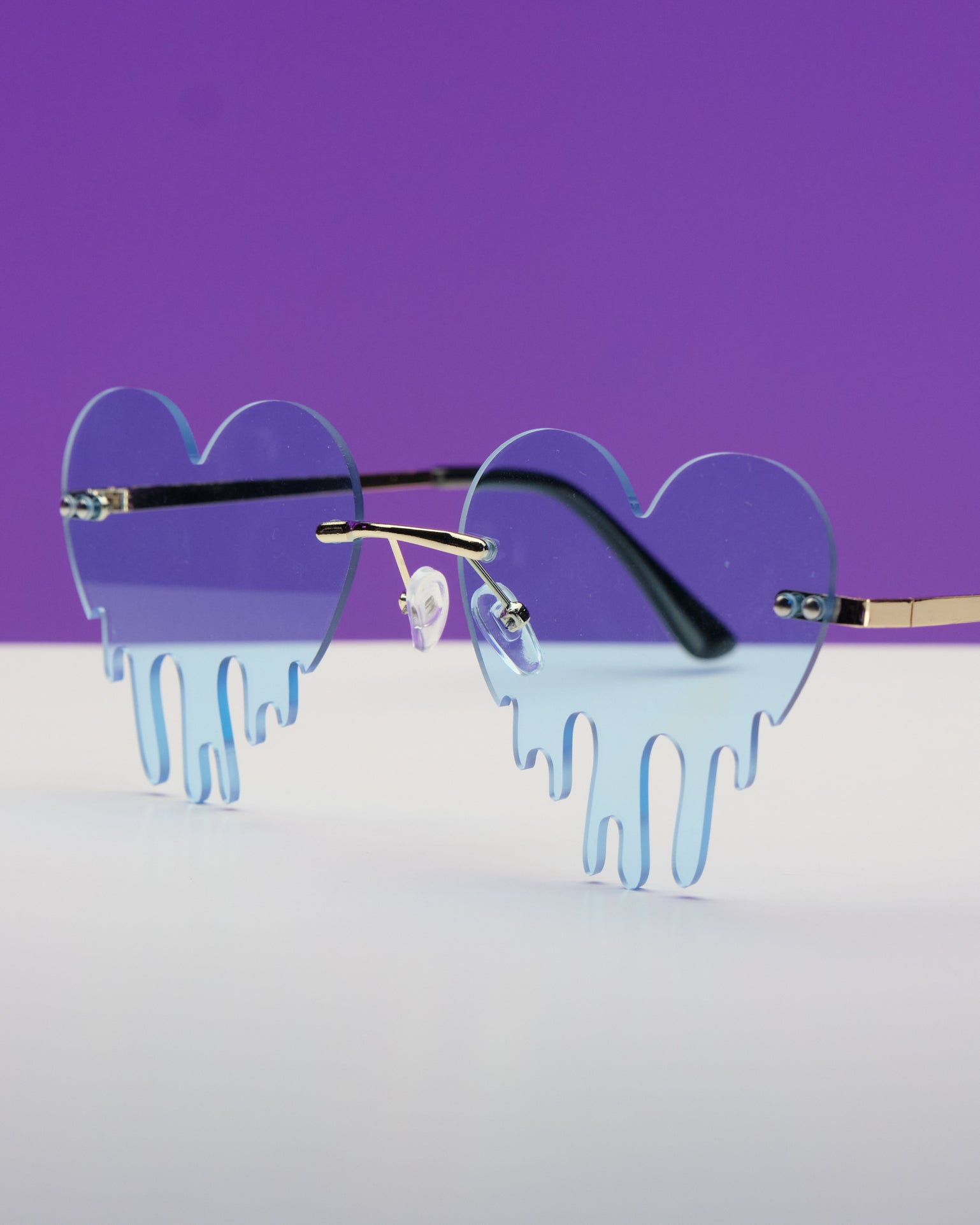 Heart Drip Sunglasses - Rave Wonderland