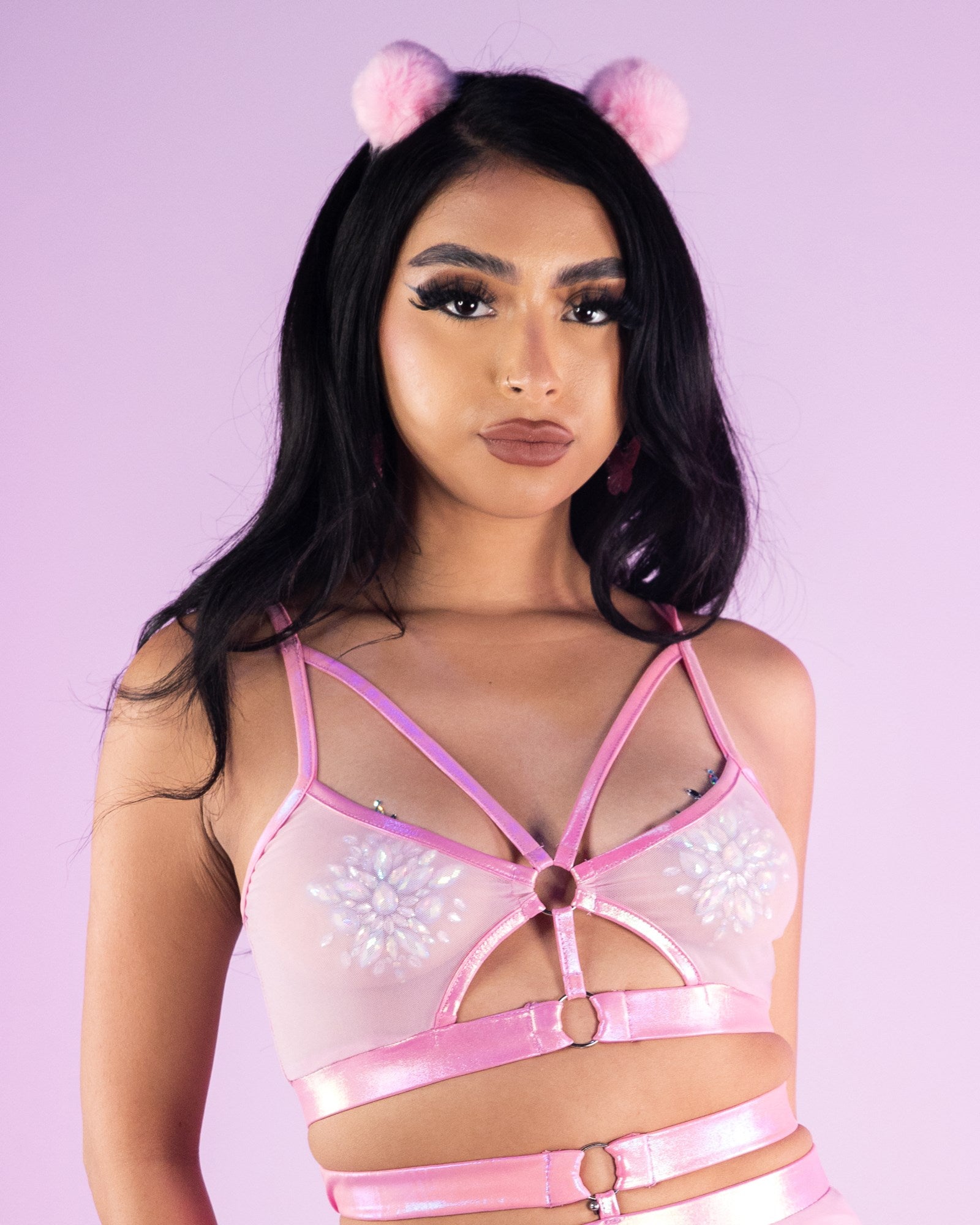 Baby pink best sale bralet