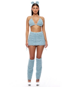 Extra Stuffed Women's 4pc Blue Teddy Bear Costume, photo 5