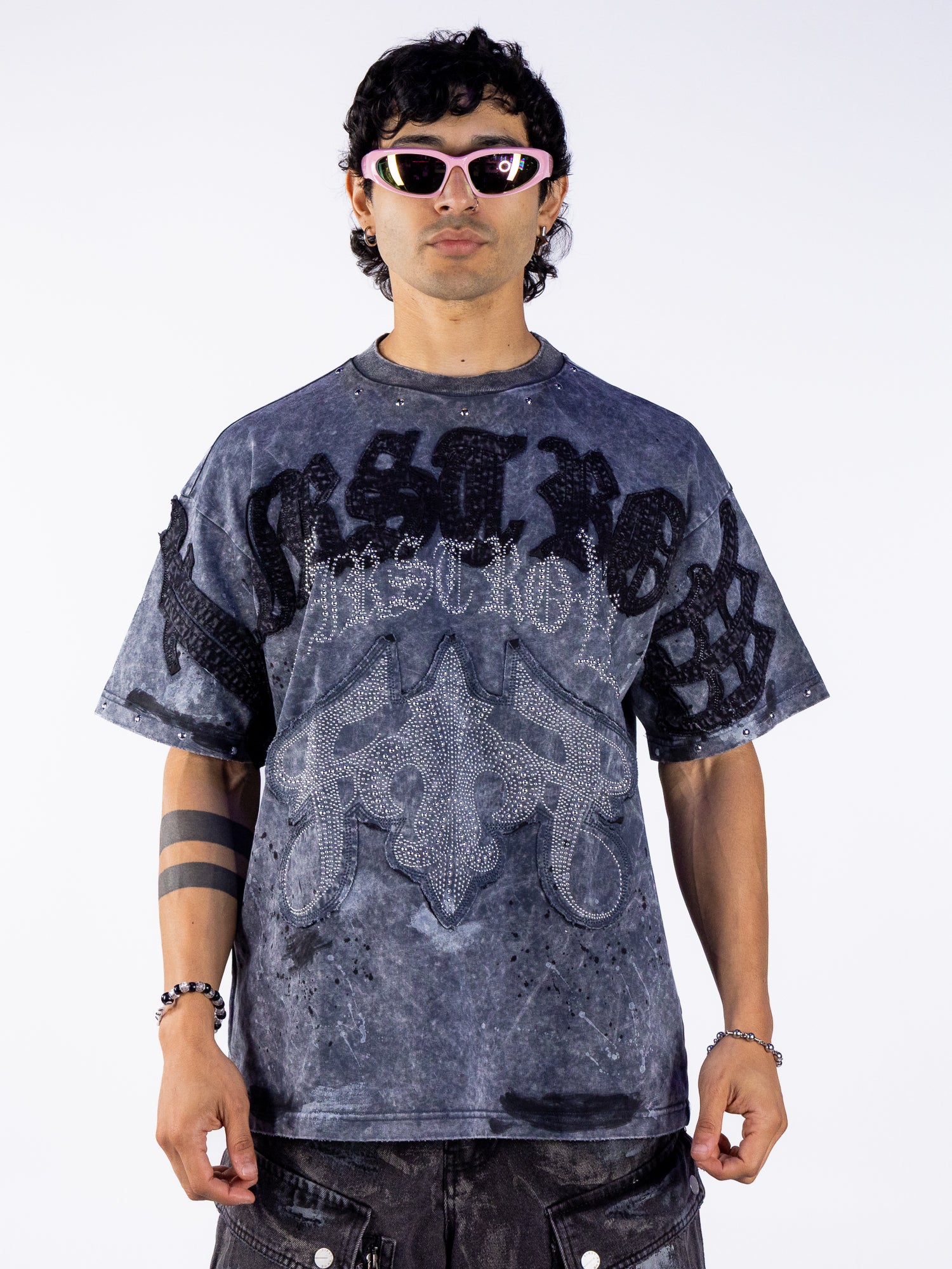 Faith Fleur De Lis Men's Black Wash Tee – Rave Wonderland