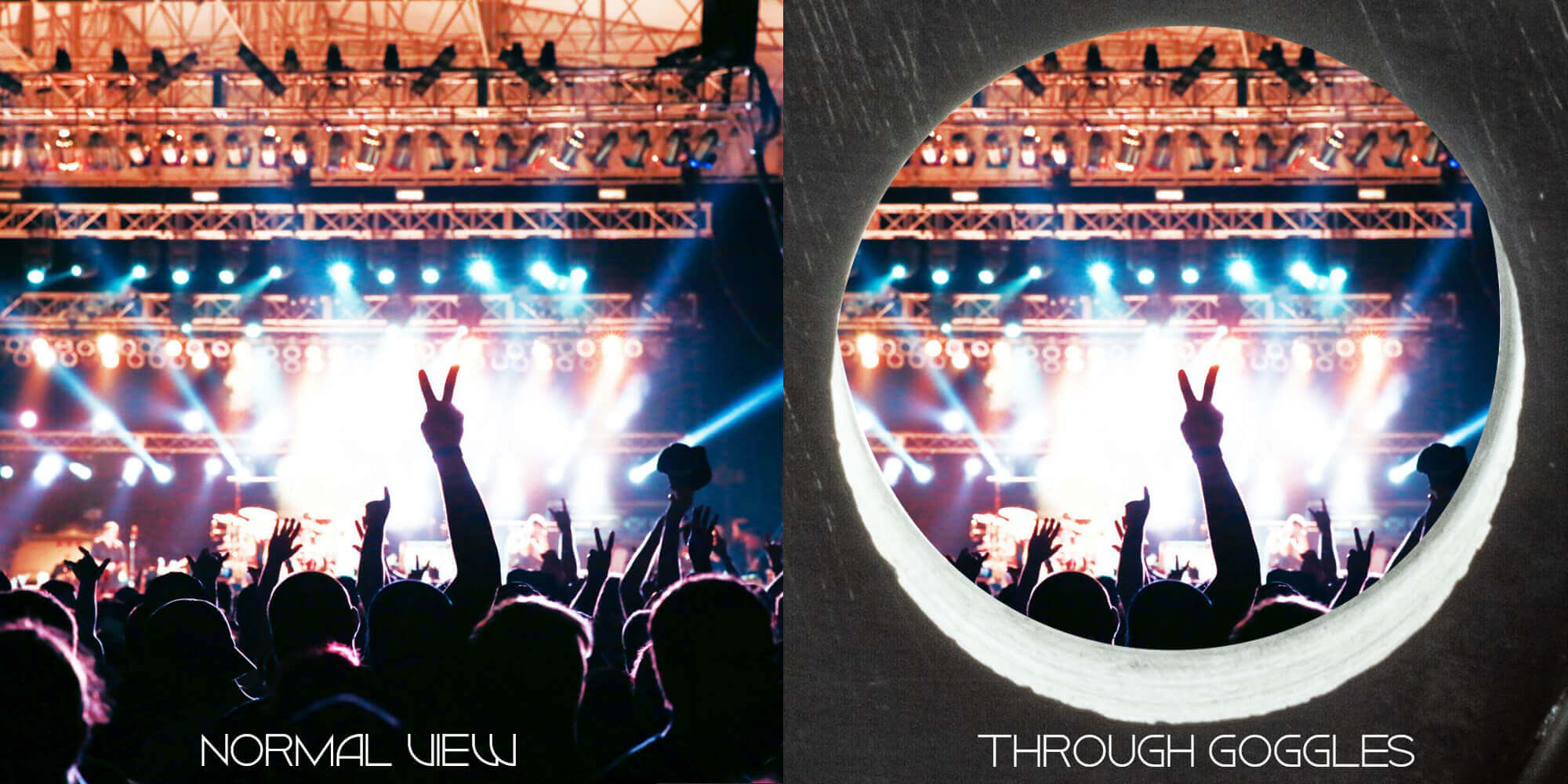 GloFX Pixel Pro Infinite Portal Goggles – Rave Wonderland