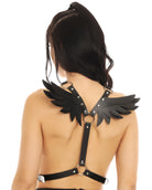 Heaven Sent Faux Leather Wings Harness - Rave Wonderland