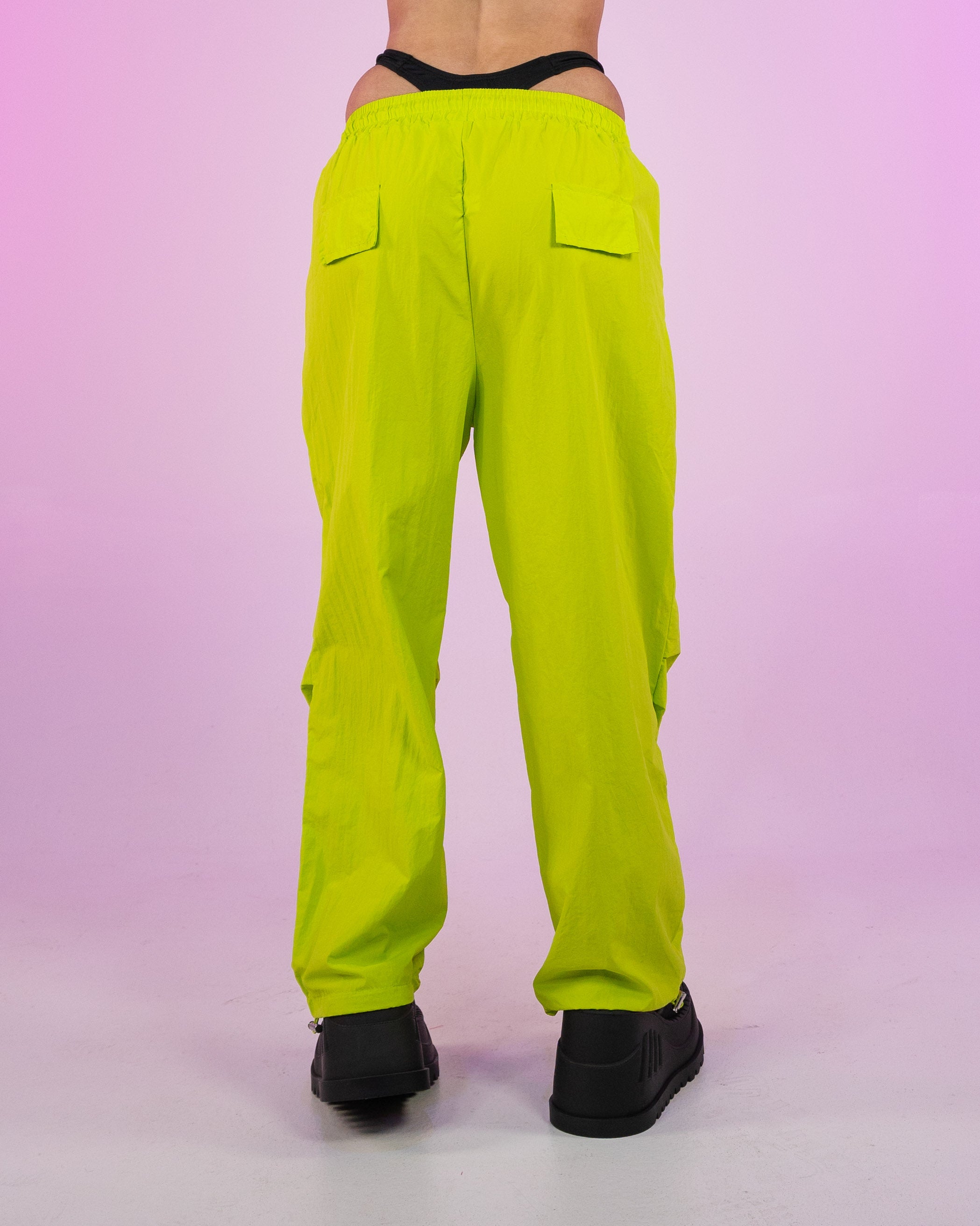 Men's Lime Green Hippie Bell Bottom Pants - Candy Apple Costumes