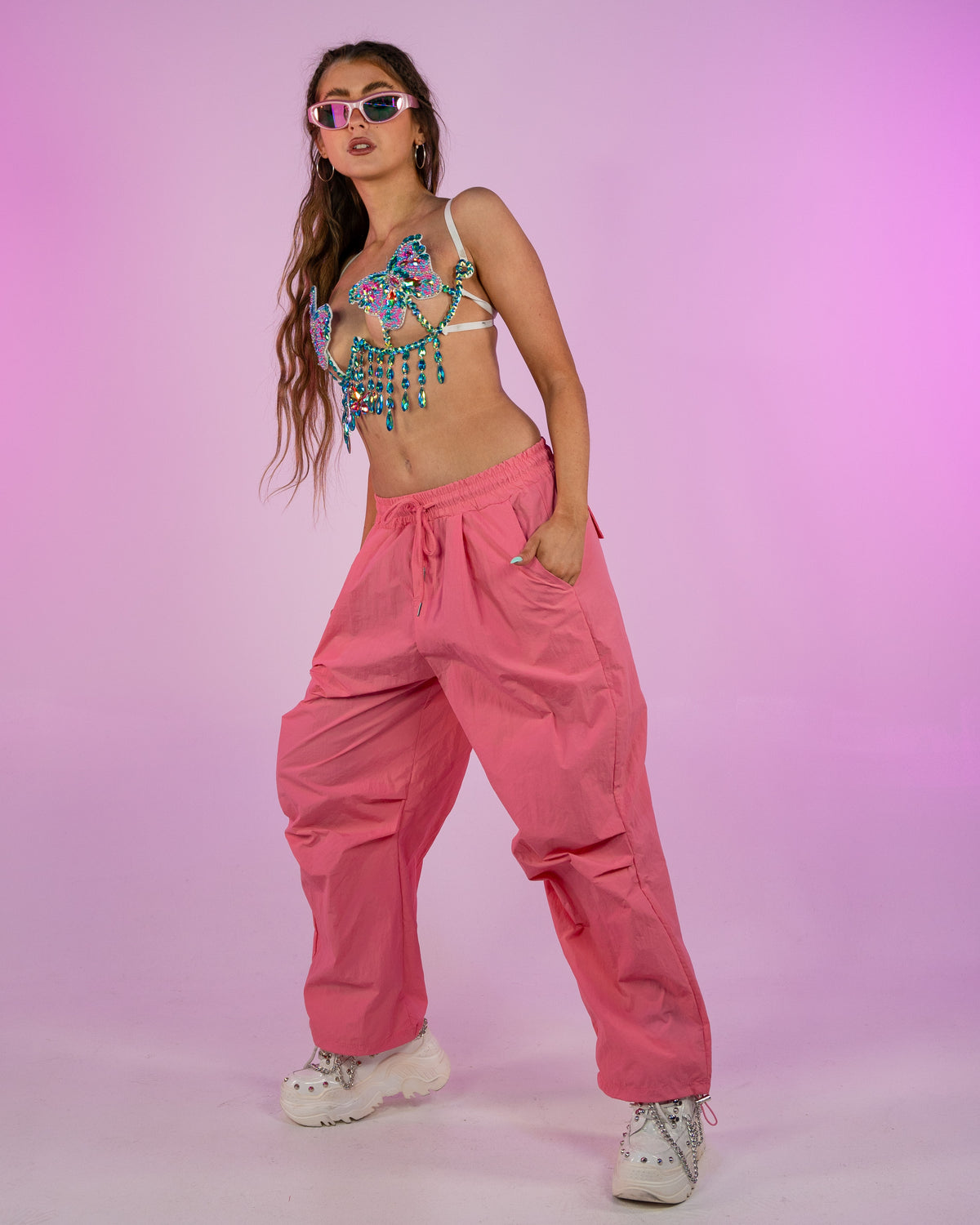 Hot Pink Quick Dry Cargo Pants