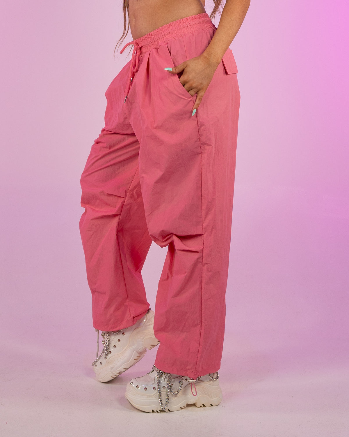 Hot Pink Quick Dry Cargo Pants