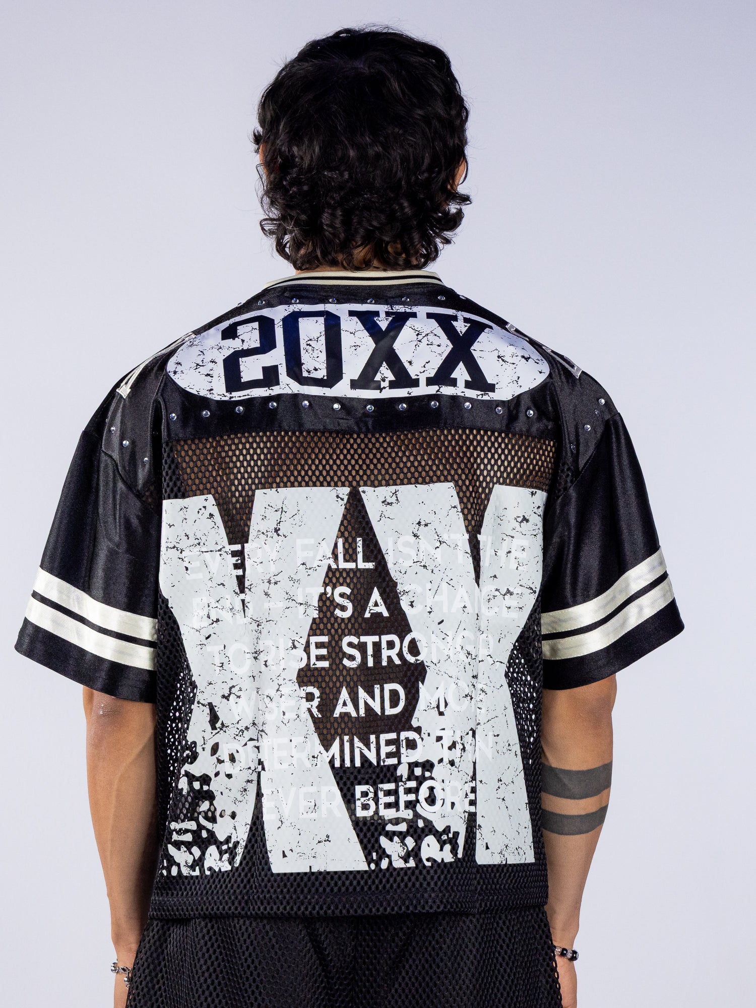 Never The End Men's Black Football Jersey – Rave Wonderland