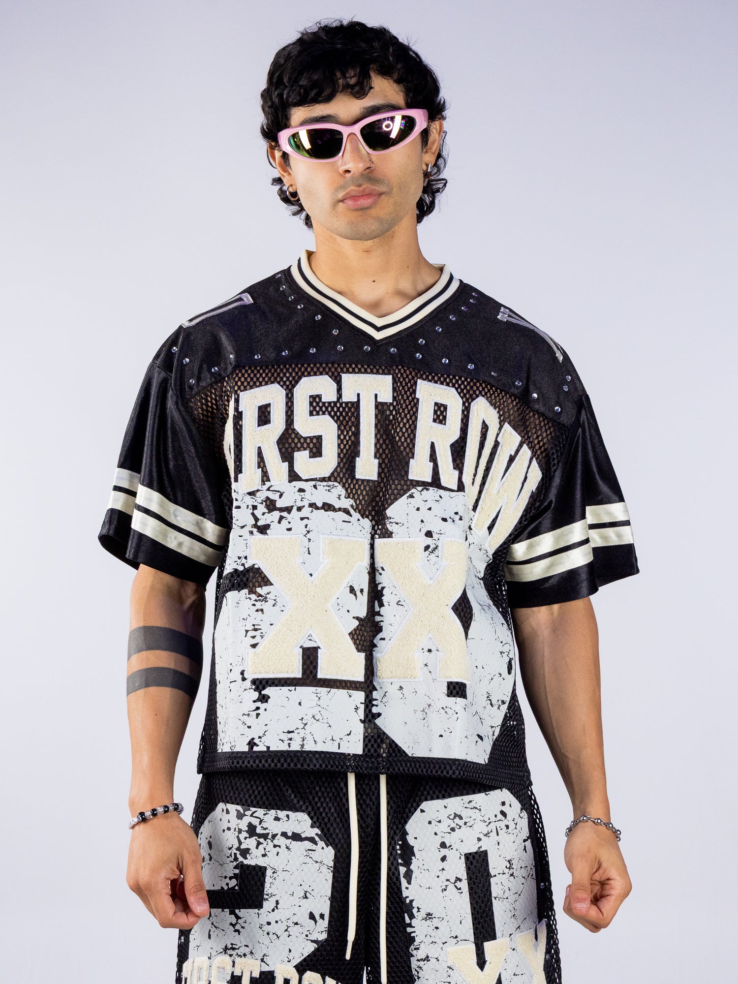 Never The End Men's Black Football Jersey – Rave Wonderland