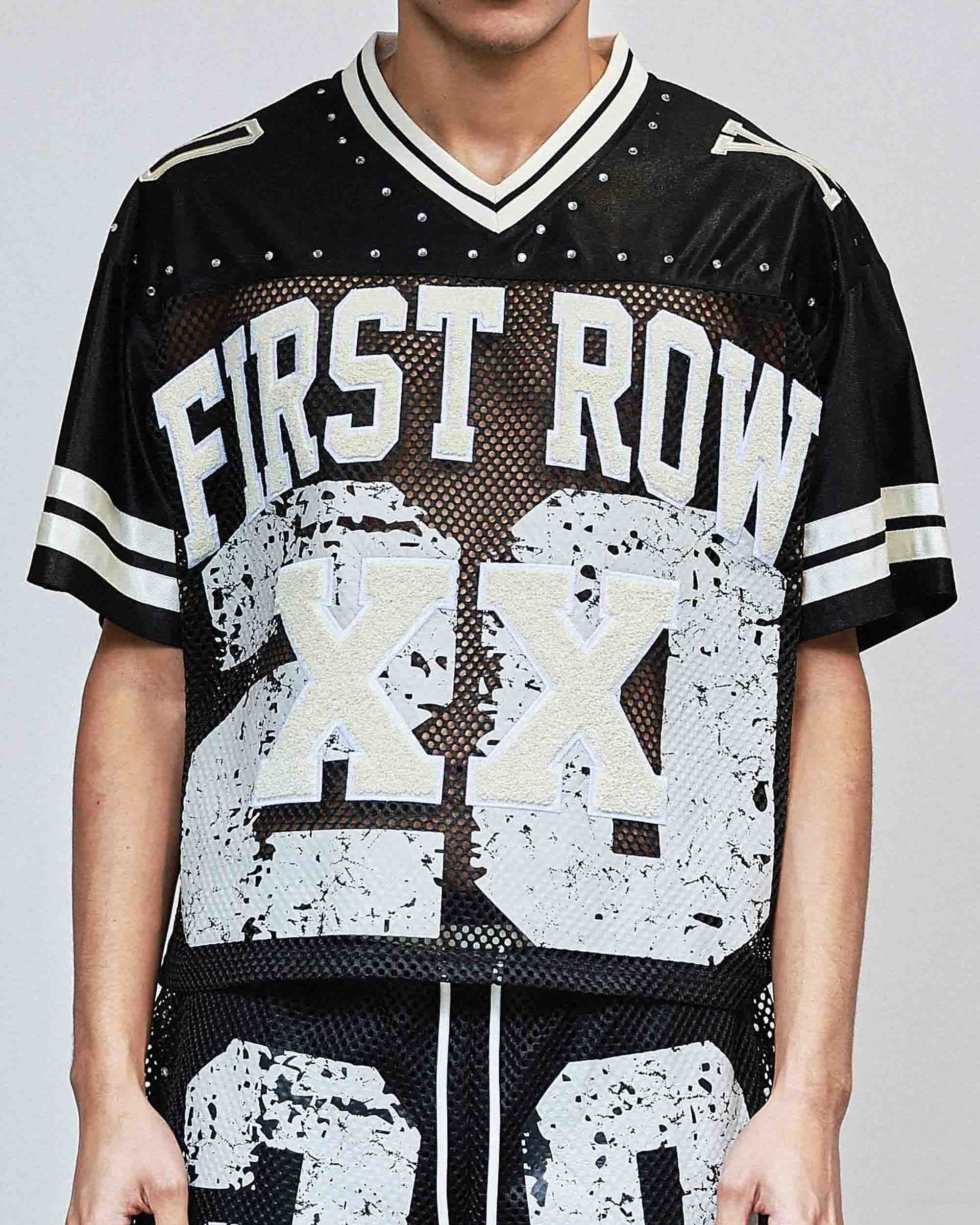 Never The End Men's Black Football Jersey – Rave Wonderland