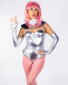 Not From Here Women's 5pc Silver Alien Costume, photo 2
