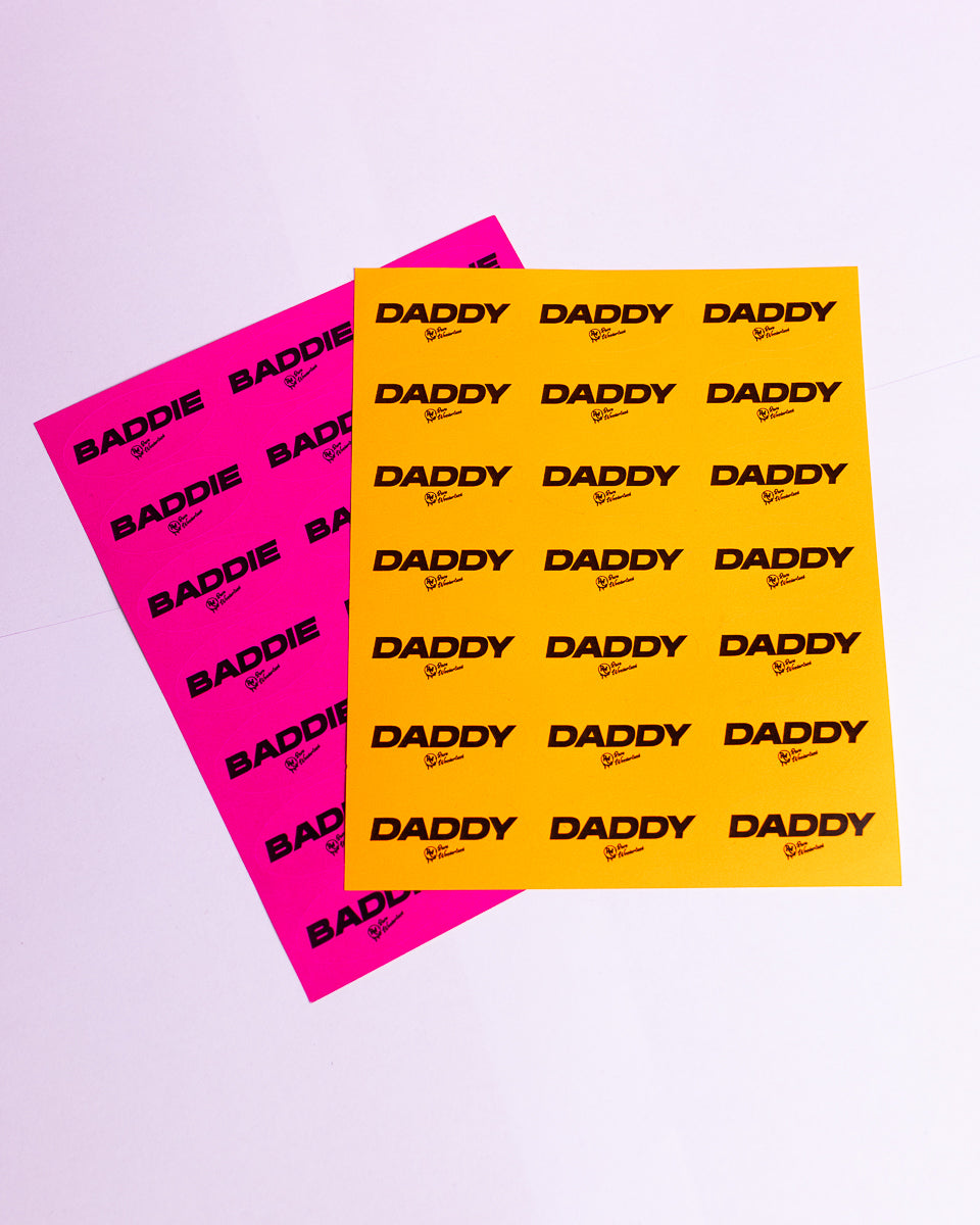 21pc DADDY Sticker Sheet