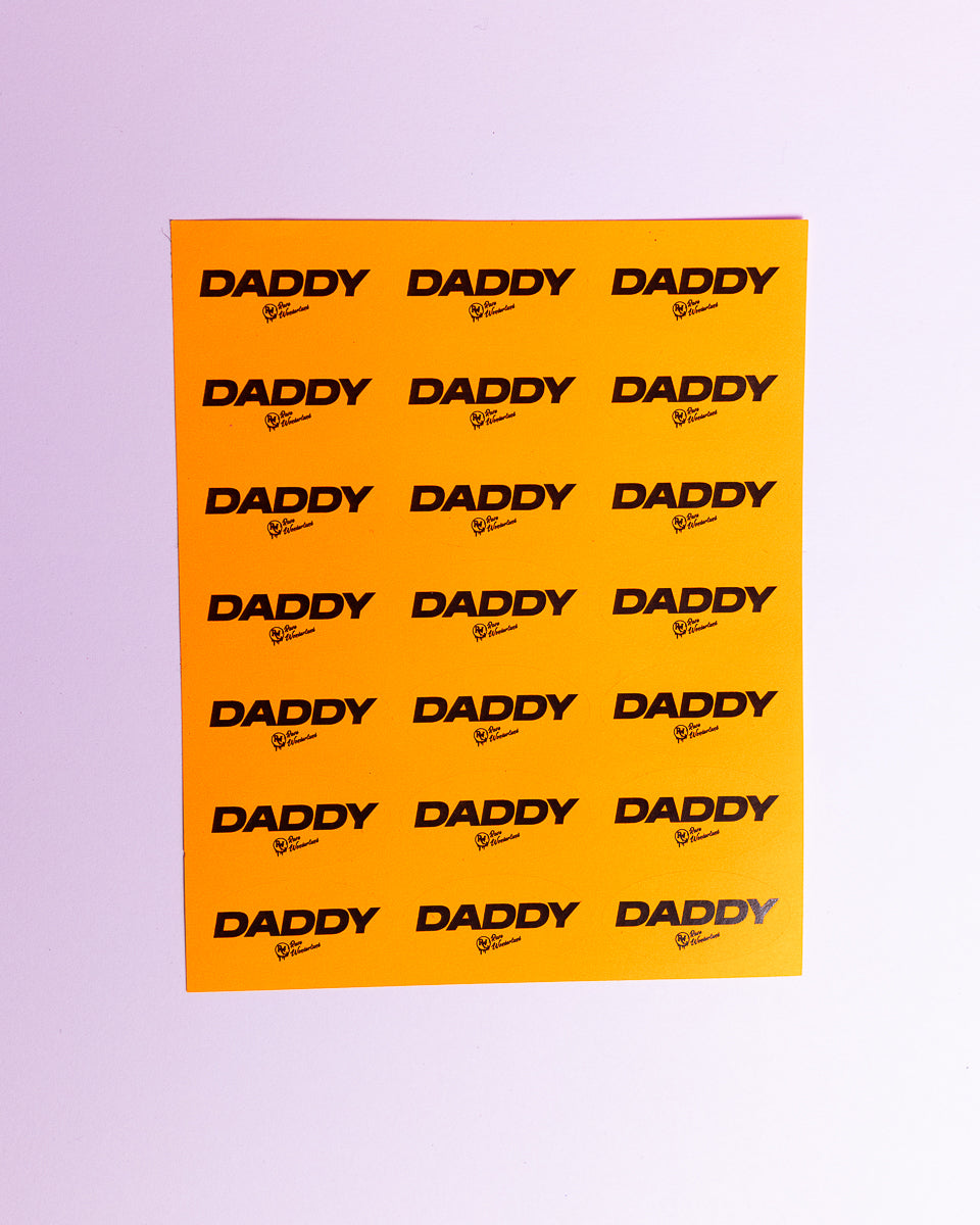 21pc DADDY Sticker Sheet