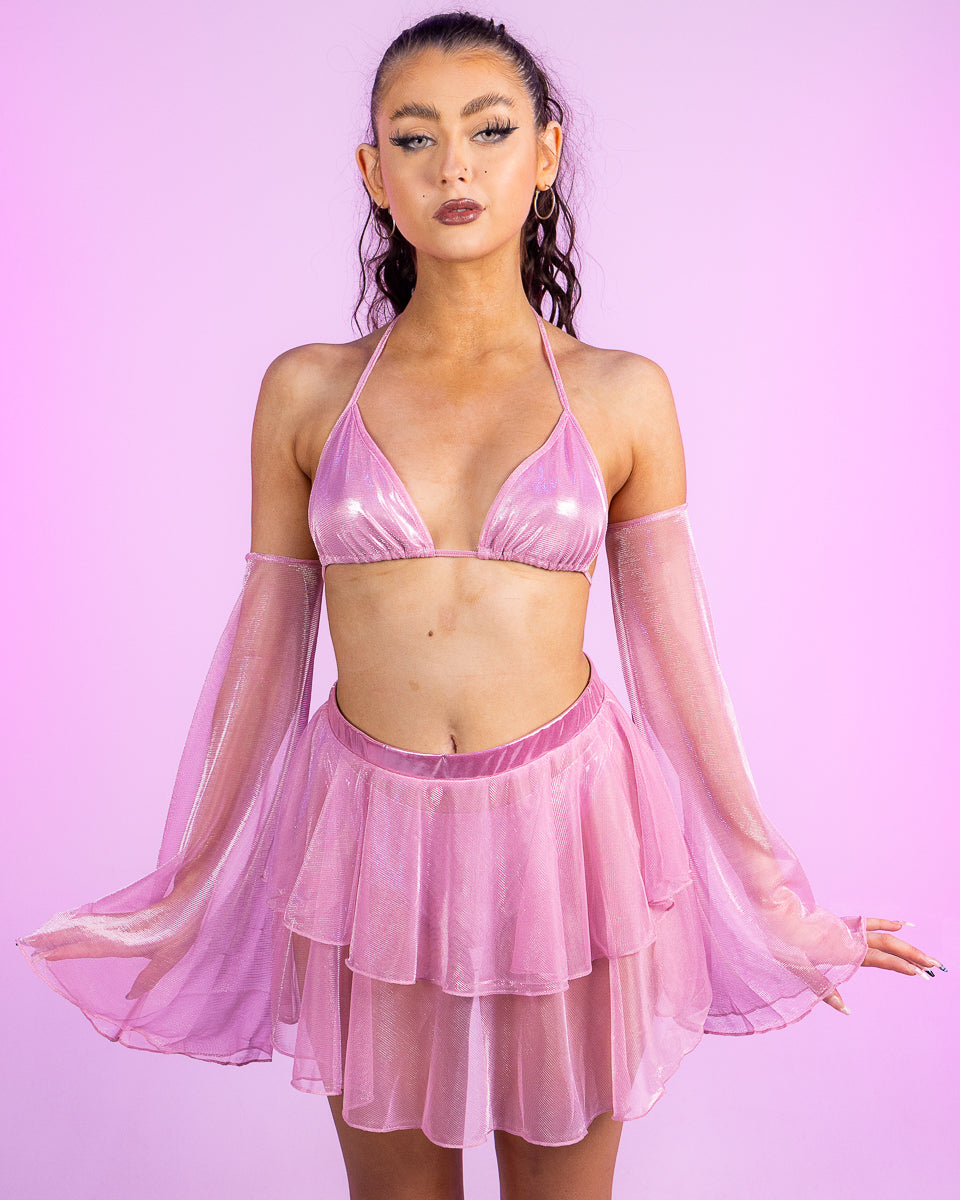 3pc Baby Pink Daydreamer Skirt Set