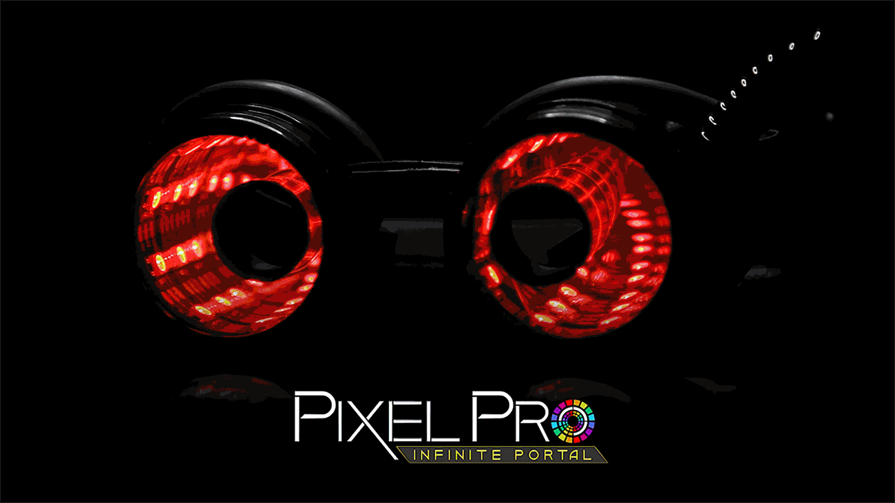 GloFX Pixel Pro Infinite Portal Goggles - Rave Wonderland