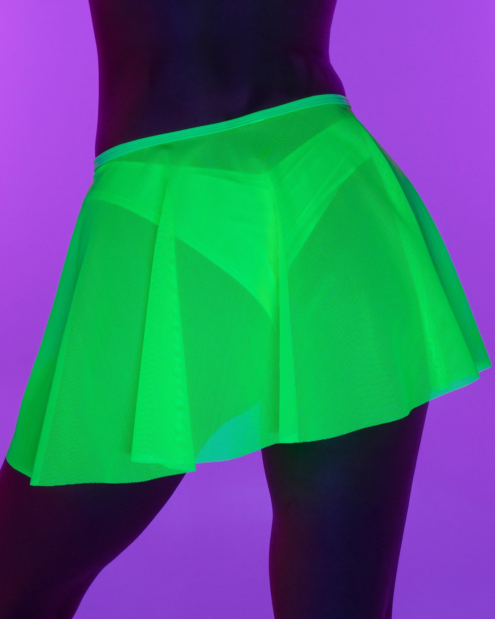 Spin Me Round Mesh Tie Skirt - Rave Wonderland