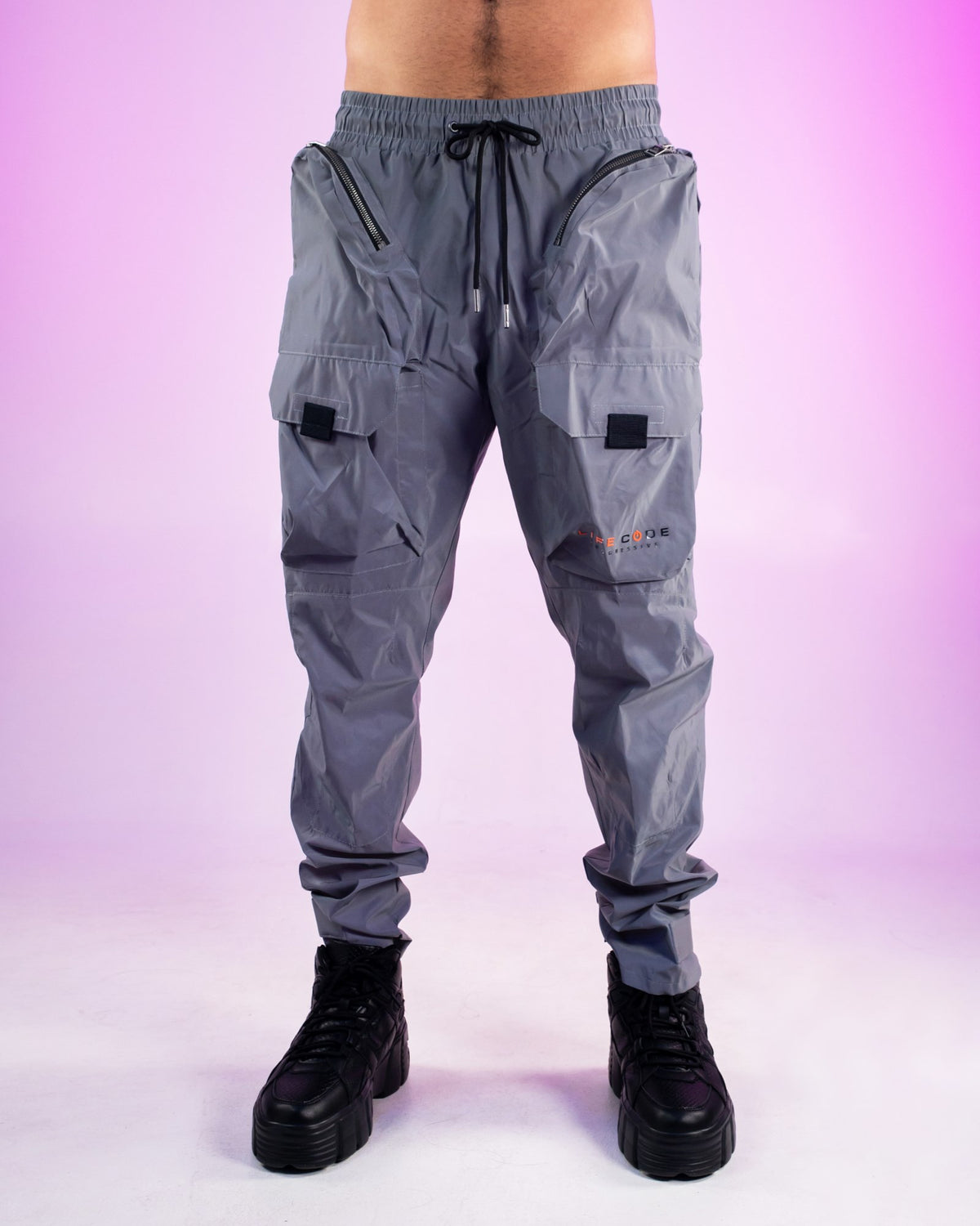 After Dark Flash Reflective Cargo Pants – Rave Wonderland