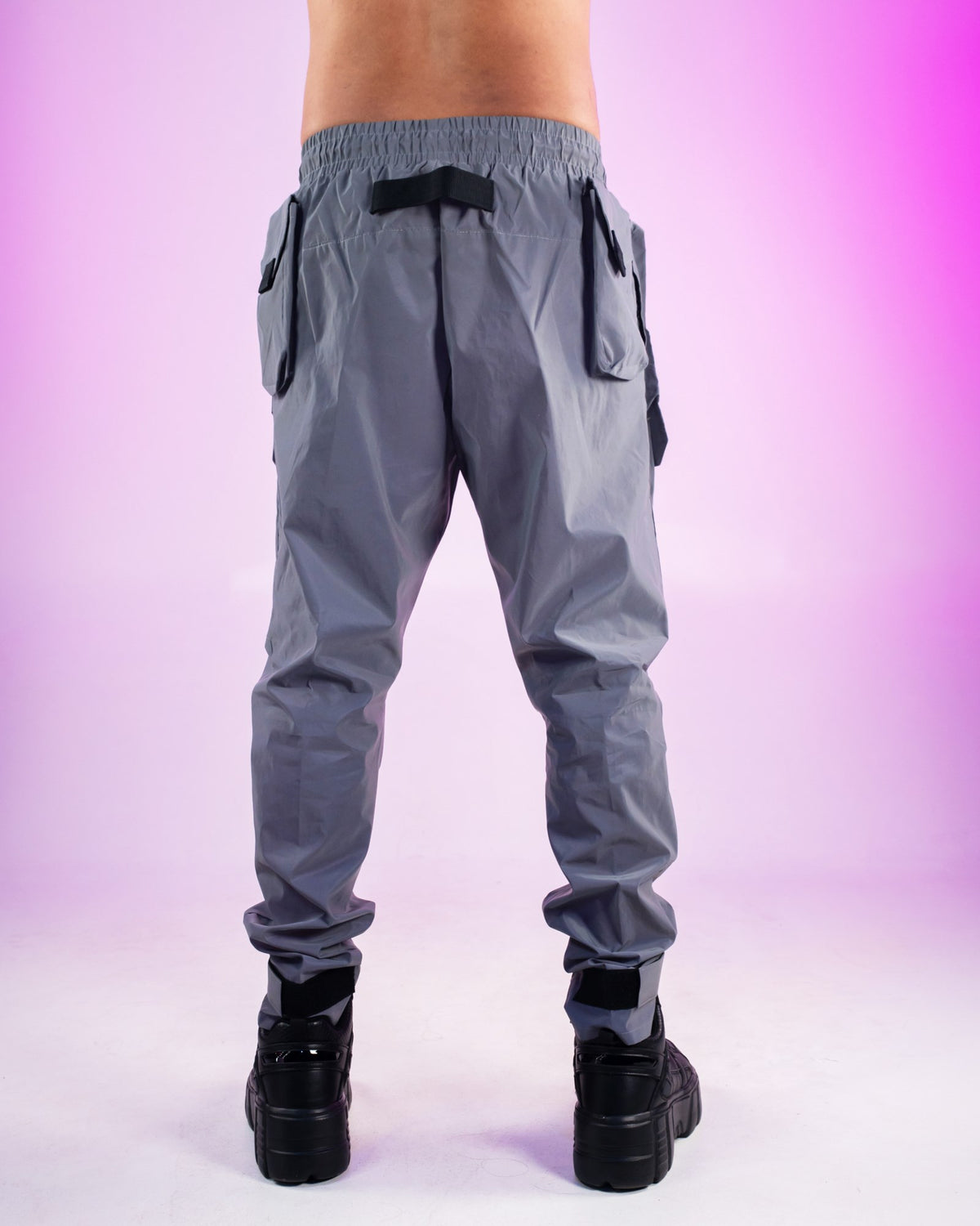 Reflective Tech Fleece Tactical Pants S | Rave Wonderland | Outfits Rave | Festival Outfits | Rave Clothes