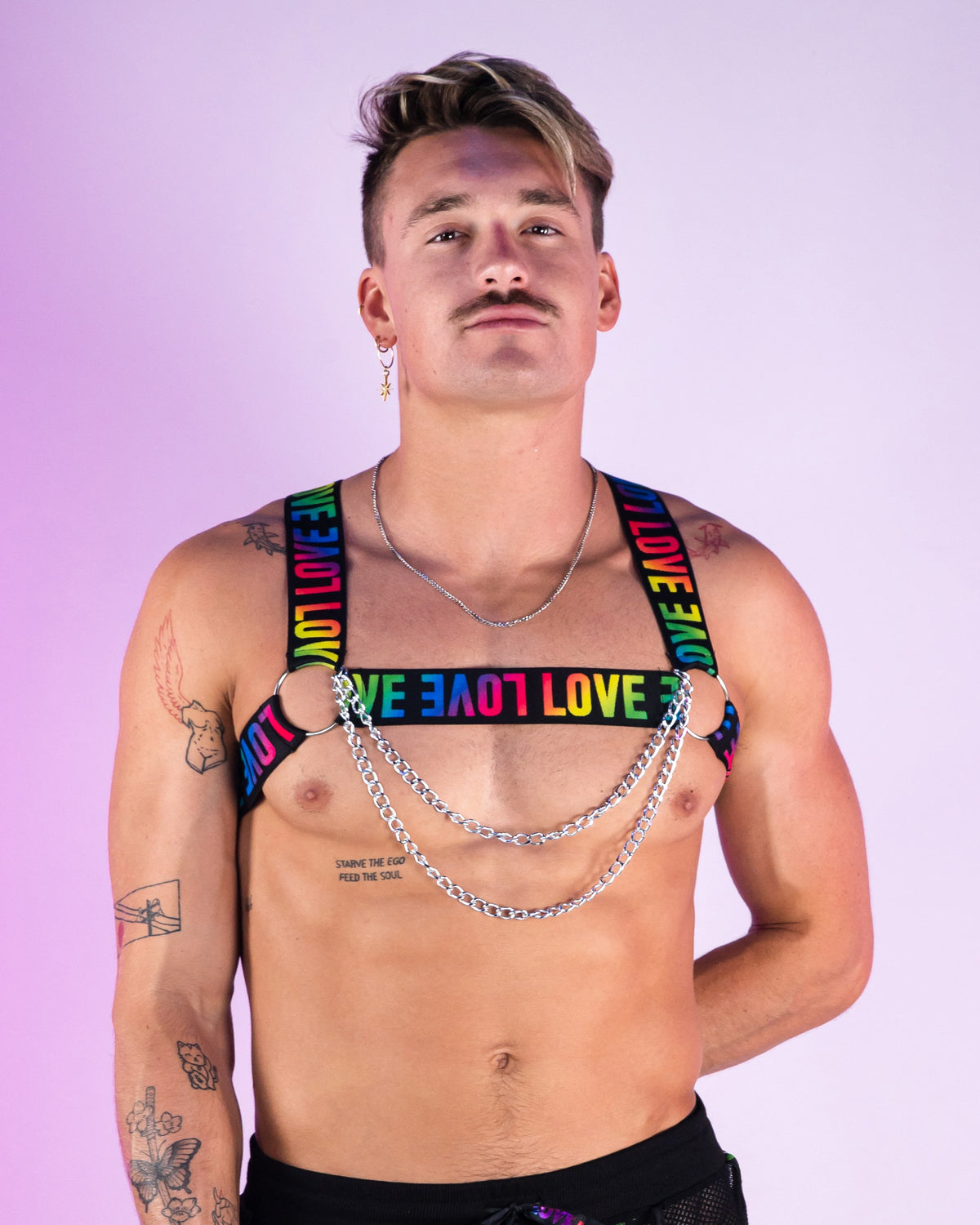 Rainbow Love Chain Harness