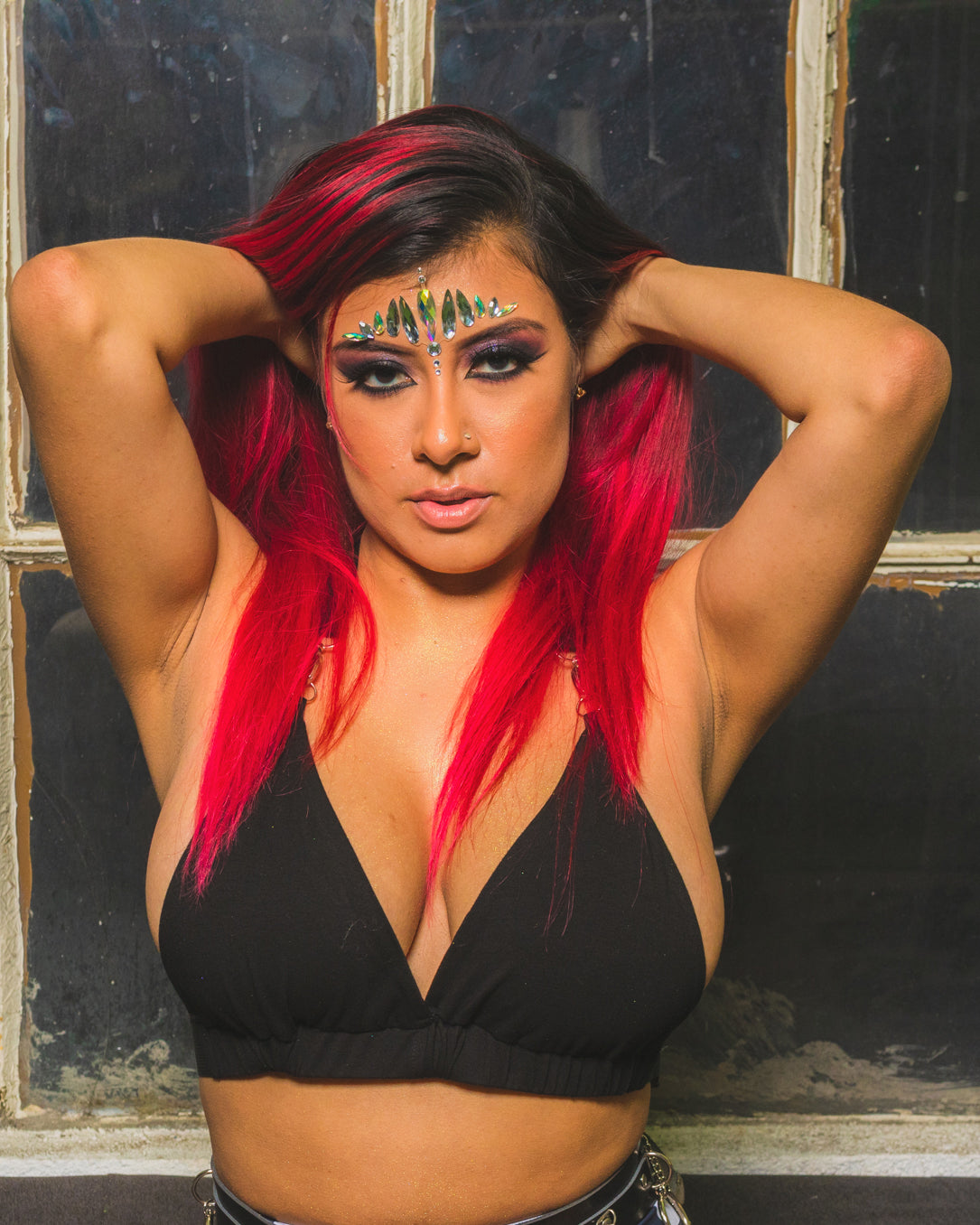 Black Click It Buckle Top - Rave Wonderland
