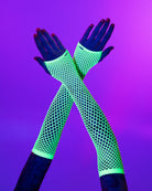 Fishnet Fingerless Gloves - Rave Wonderland