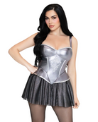 Rebel Knight Women's 2pc Silver Fairy Tale Costume, photo 3