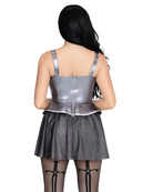 Rebel Knight Women's 2pc Silver Fairy Tale Costume, photo 5