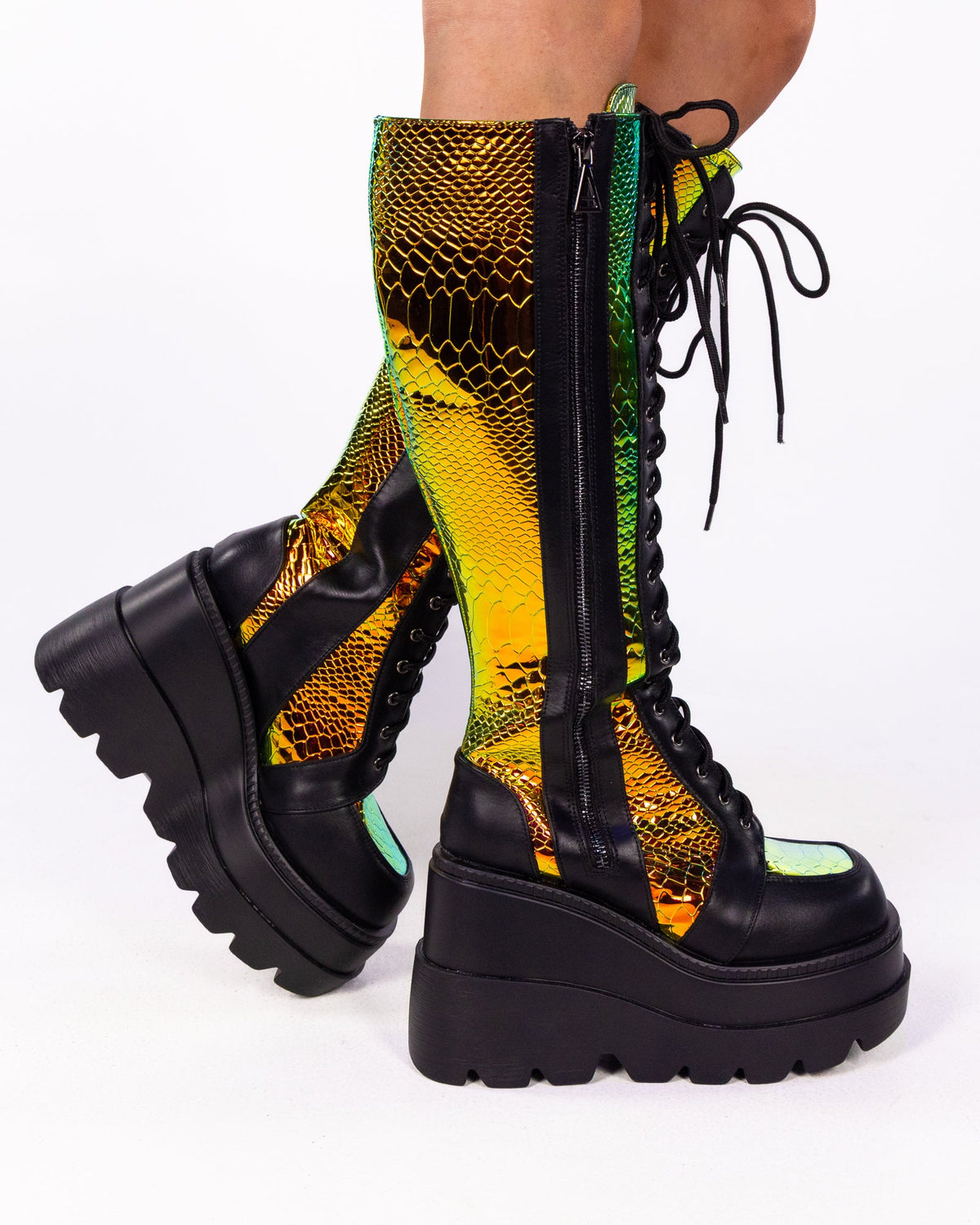 Botas Rave Negras Rave Shoes & Platform Boots for Festivals | Rave Wonderland