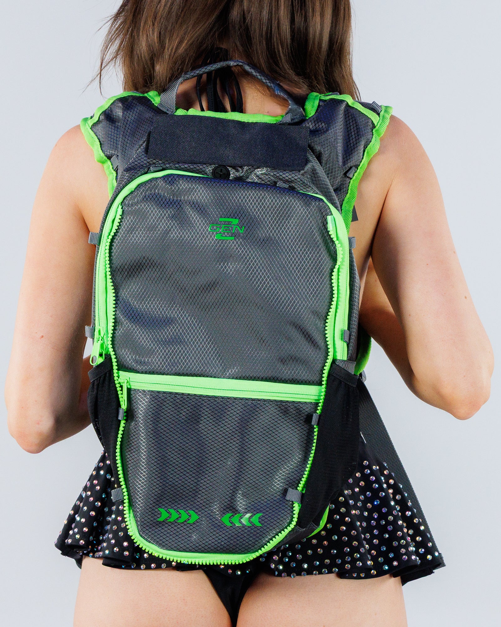 Raverunner Radiant Neon Gunmetal Backpack – Rave Wonderland