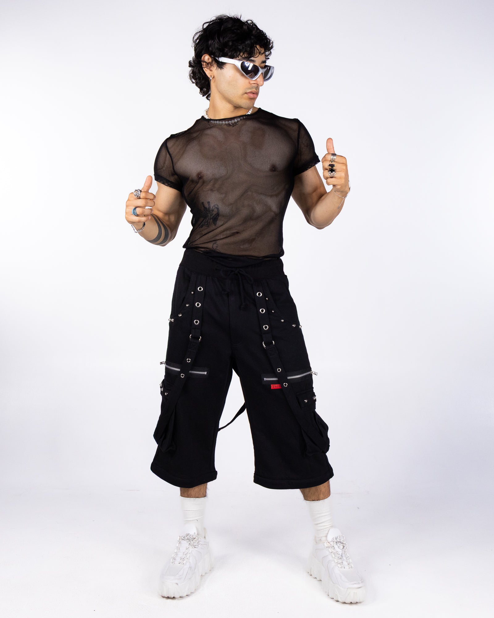 Tripp NYC Black Space Out Pants with Adjustable Features – Rave