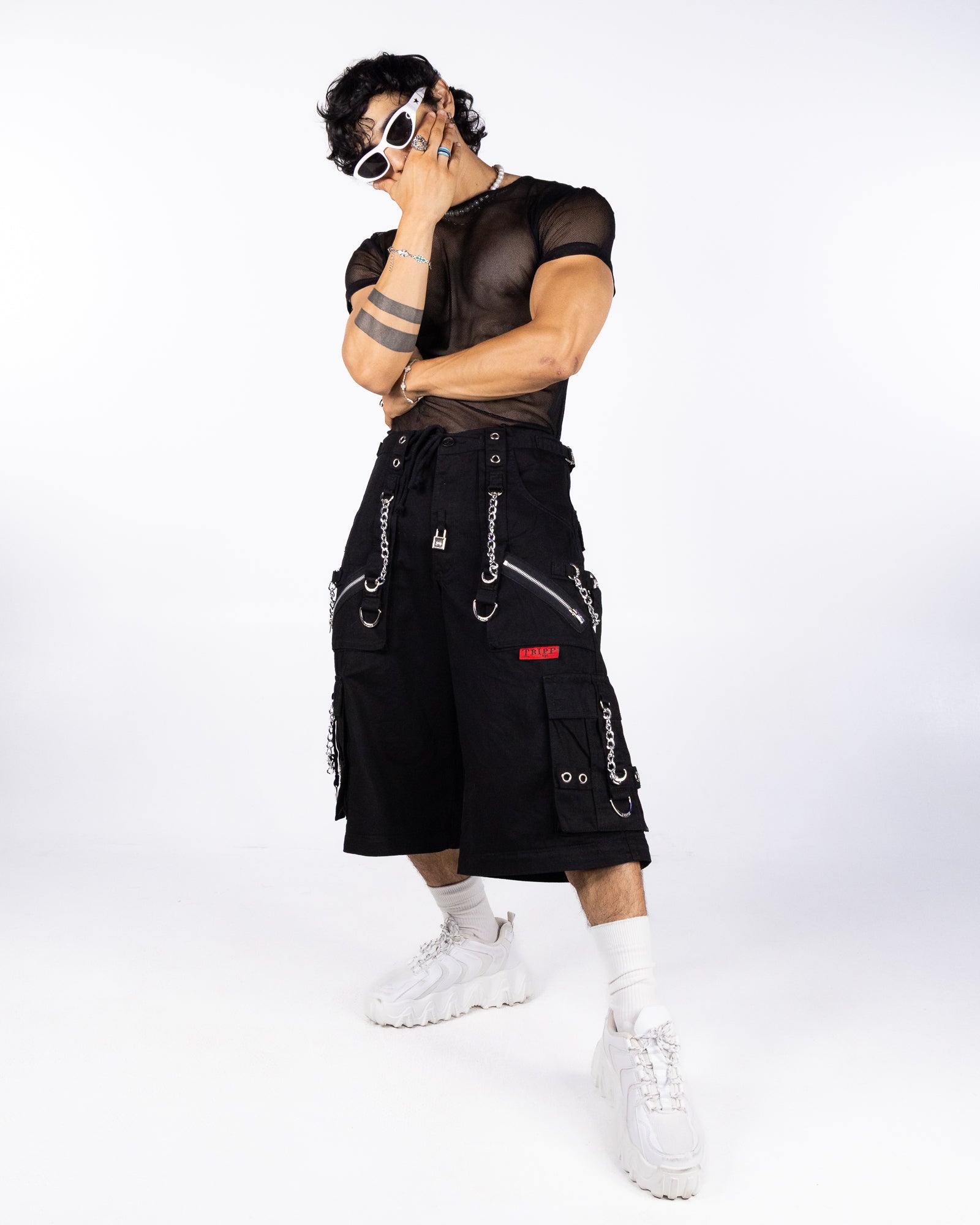 Tripp NYC Black Space Out Pants with Adjustable Features – Rave