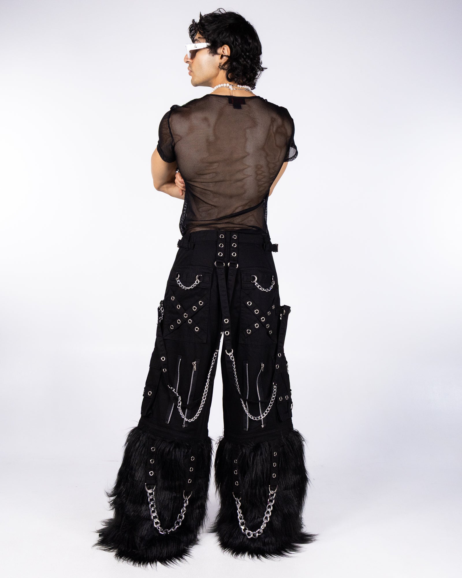 Tripp NYC Black Space Out Pants with Adjustable Features – Rave