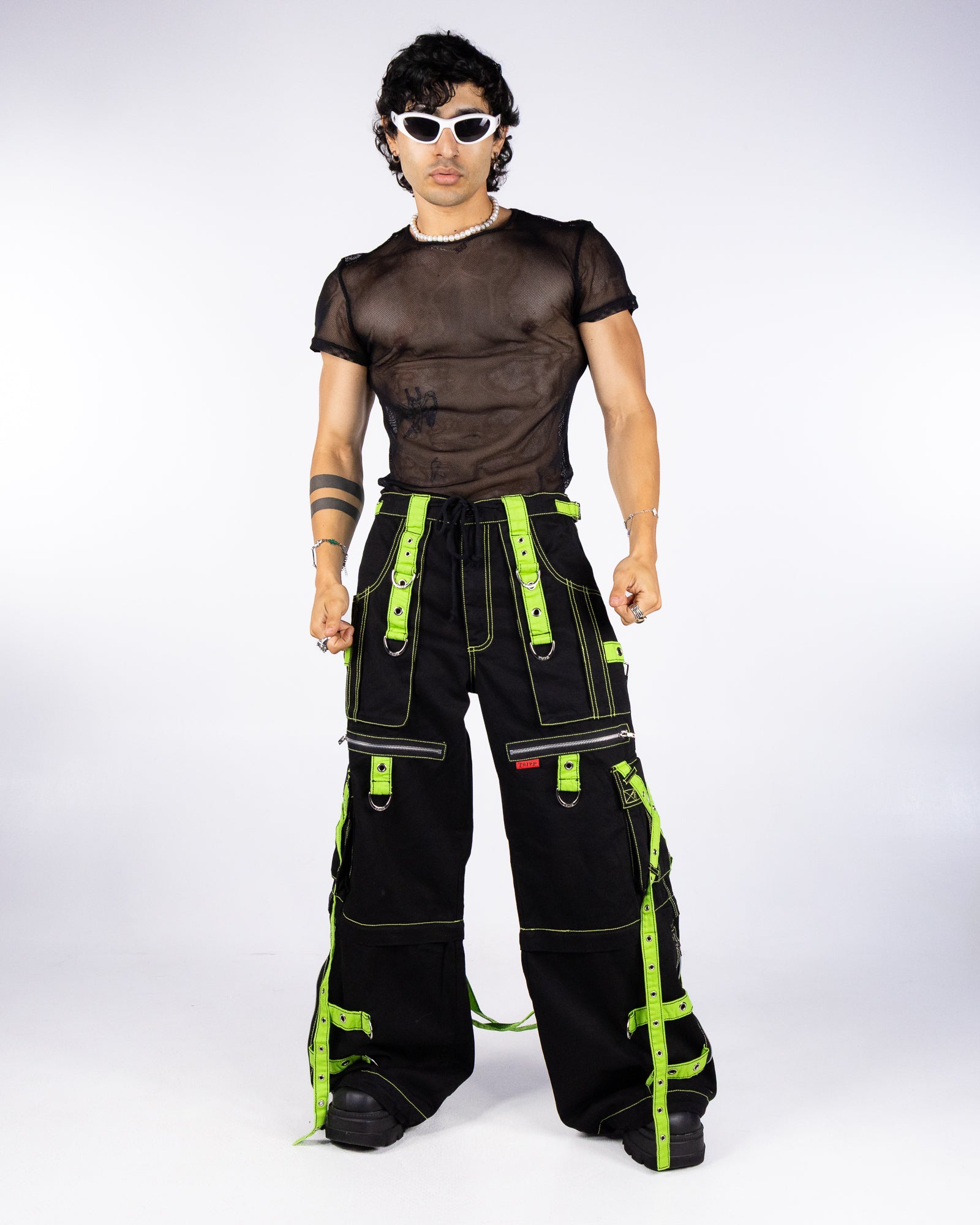 Tripp NYC Black Space Out Pants with Adjustable Features – Rave