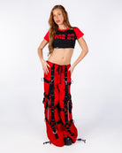 Tripp NYC Zip-Off Harness Dark Street Red/Black Unisex Pant, photo 3
