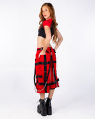 Tripp NYC Zip-Off Harness Dark Street Red/Black Unisex Pant, photo 11