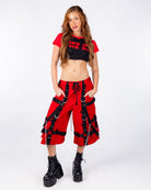 Tripp NYC Zip-Off Harness Dark Street Red/Black Unisex Pant, photo 12