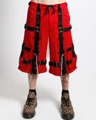 Tripp NYC Zip-Off Harness Dark Street Red/Black Unisex Pant, photo 14
