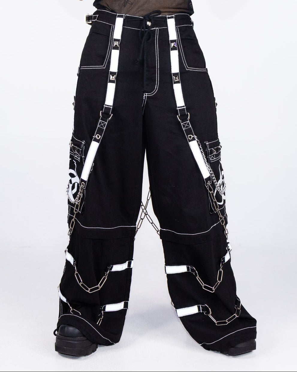 Tripp NYC Black Space Out Pants with Adjustable Features – Rave