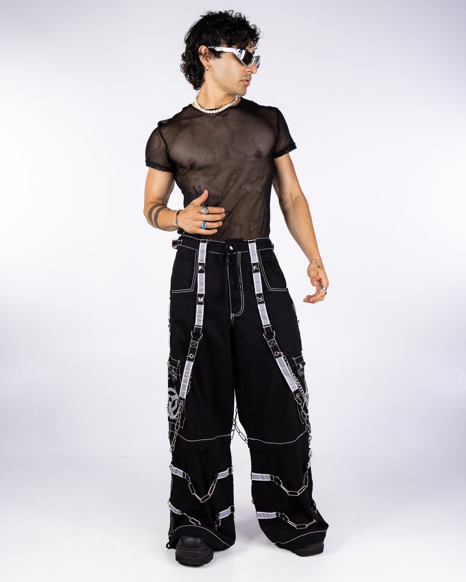 Tripp NYC Black Space Out Pants with Adjustable Features – Rave