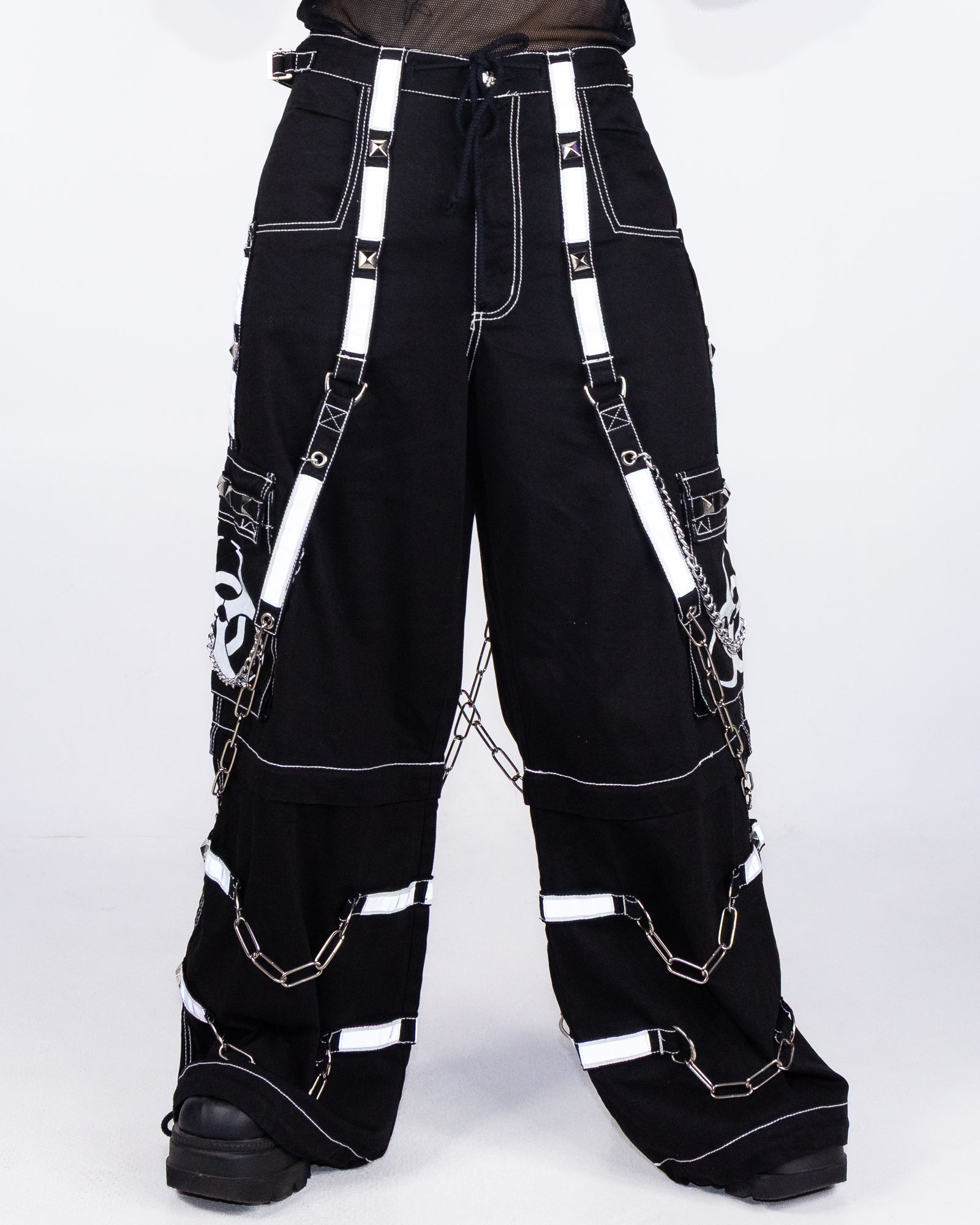 Tripp NYC Black Space Out Pants with Adjustable Features – Rave