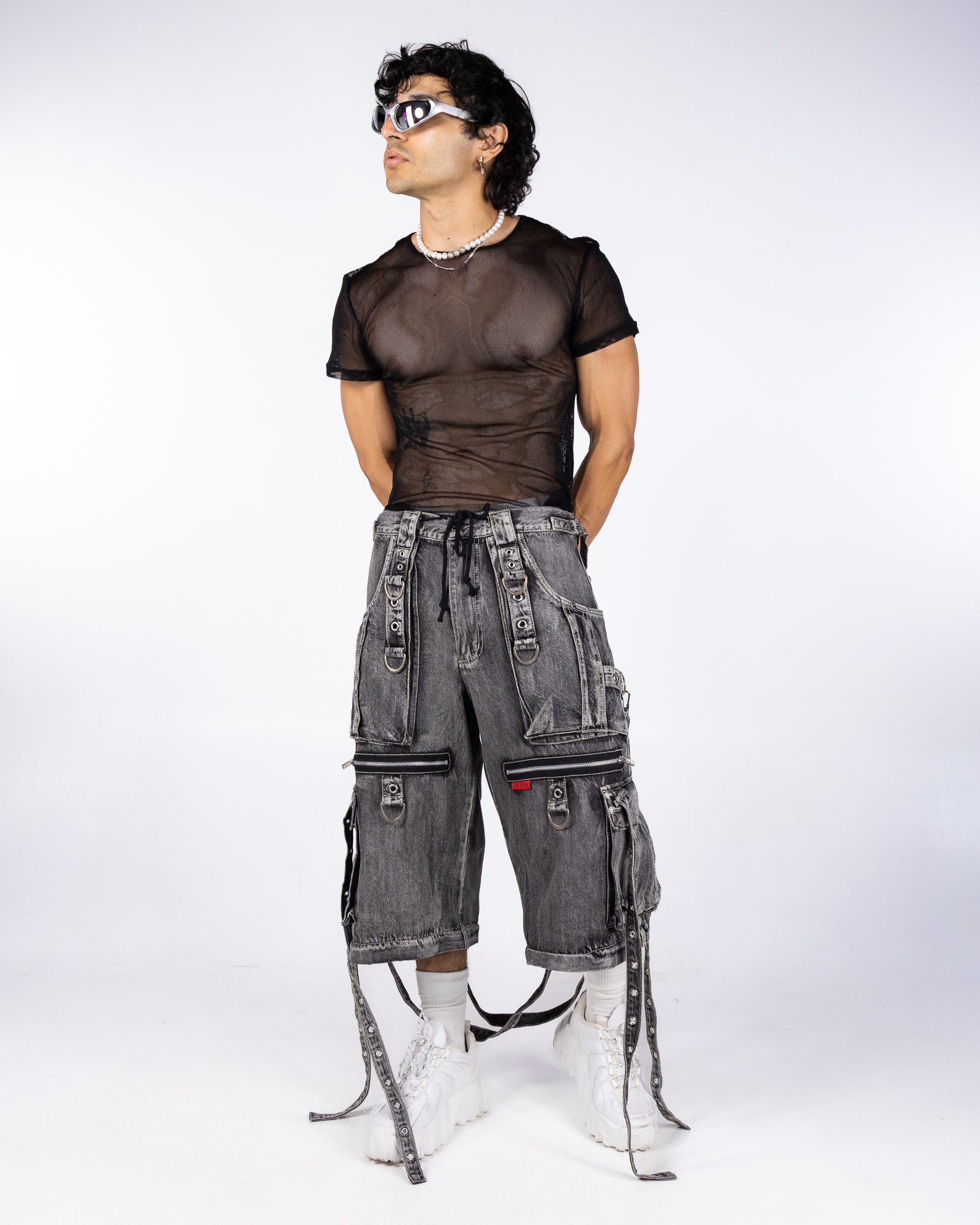 Tripp NYC Black Space Out Pants with Adjustable Features – Rave