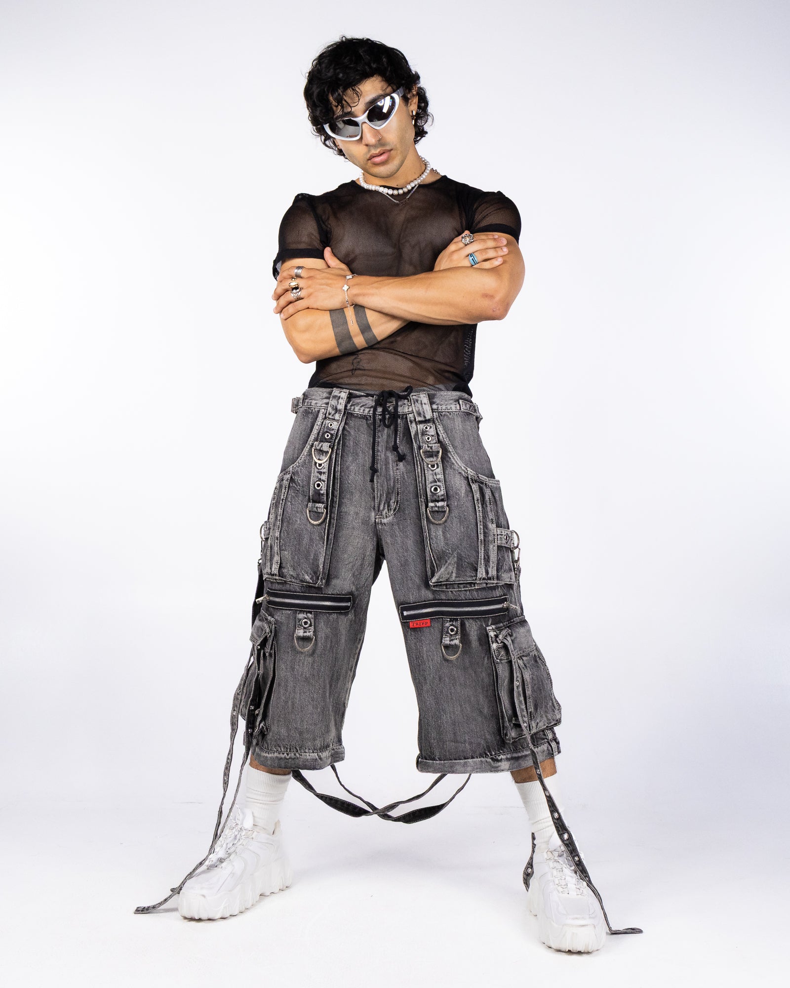 Tripp NYC Black Space Out Pants with Adjustable Features – Rave